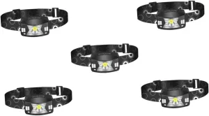 DOITOOL 5sets Rechargeable Led Headlamp Brightness Motion Sensor Headlight Wide-beam for Night Running Camping Fishing Cycling Comfortable Headband Light for Outdoor Activities
