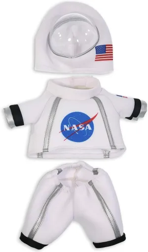 DolliBu Astronaut Dress Up Set for Teddy Bear Plush Toy - Astronaut Stuffed Animal Costume Outfit with Jacket, Helmet, and Pants, Create Cute NASA Space Toys for Kids With Clothes Dress Up Set - Large