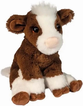 Douglas Bessie Brow Cow Mini Soft Plush Stuffed Animal