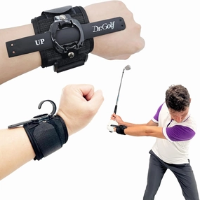 Dr. Golf Swing Training Aid Wristband. Improve Golf Chipping and Pitching Skill. Detect Incorrect Swing Wrist Action. Simple But High Efficient Golf Training Tool.