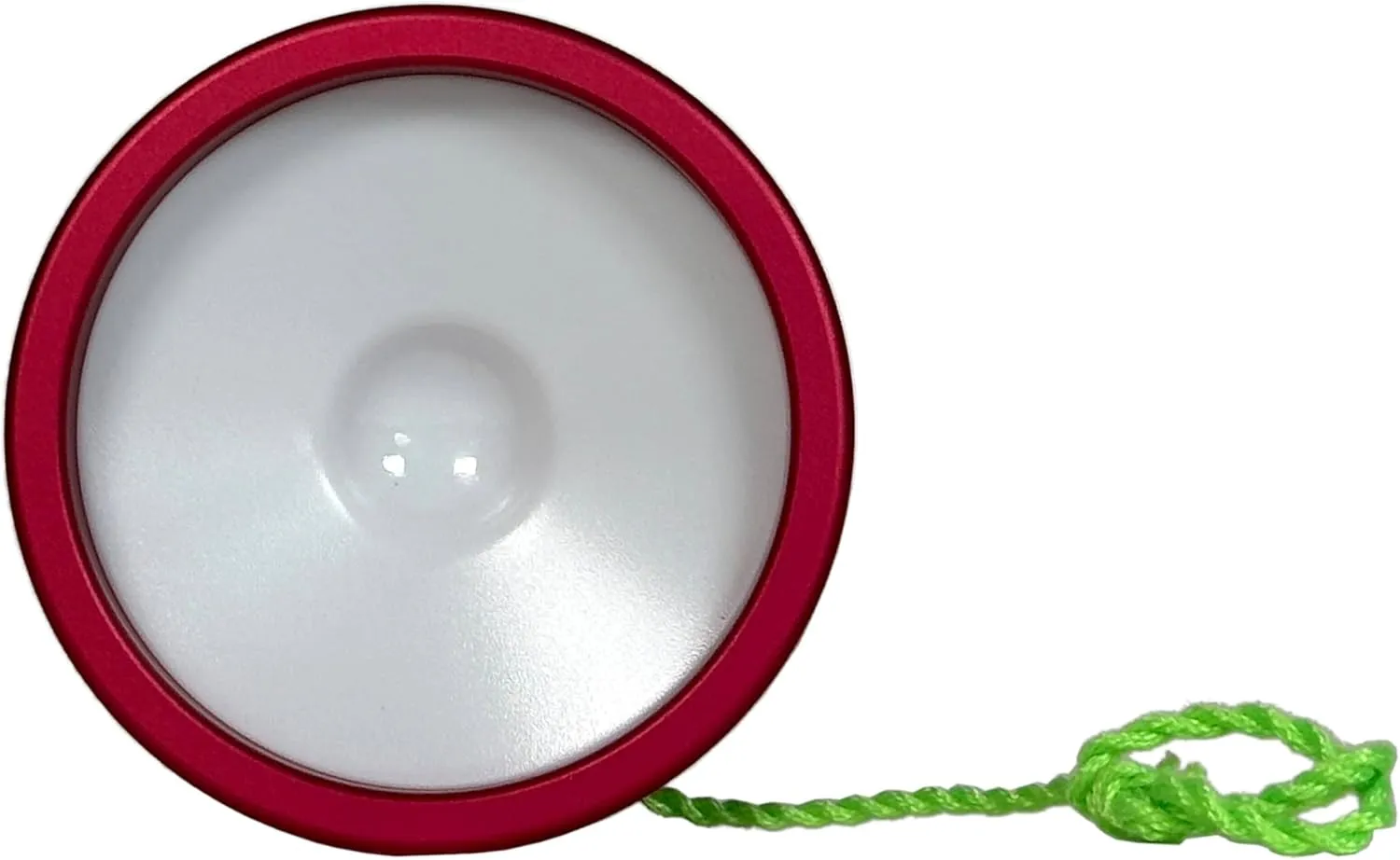 DV888 YoYo with White Caps - Ball Bearing Metal Yoyo (Red with White Caps)