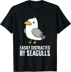 Easily Distracted By Seagulls T-Shirt