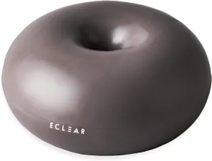 Elecom HCF-BBDMGY Balance Ball, 17.7 inches (45 cm), Eclear Sports Donut Type, Medium, No Rolling, Pump Included, Gray
