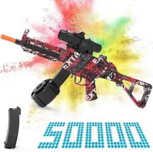 Electric Gel Ball Blaster, Automatic Blaster Splatter Toy Dual Mode, Rechargeable Splatter Ball Toys for Outdoor Team Shooting Game Party Favors Ages 14  Years Old, Red