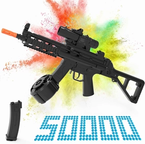 Electric Gel Ball Blaster, Automatic Blaster Splatter Toy Dual Mode, Rechargeable Splatter Ball Toys for Outdoor Team Shooting Game Party Favors Ages 14  Years Old, Black