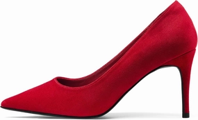 Elisabet Tang 3 in Classic Pointy Pull on Heeled Wedding Pumps - Comfortable Stiletto Closed Toe Dress Heels for Prom Work