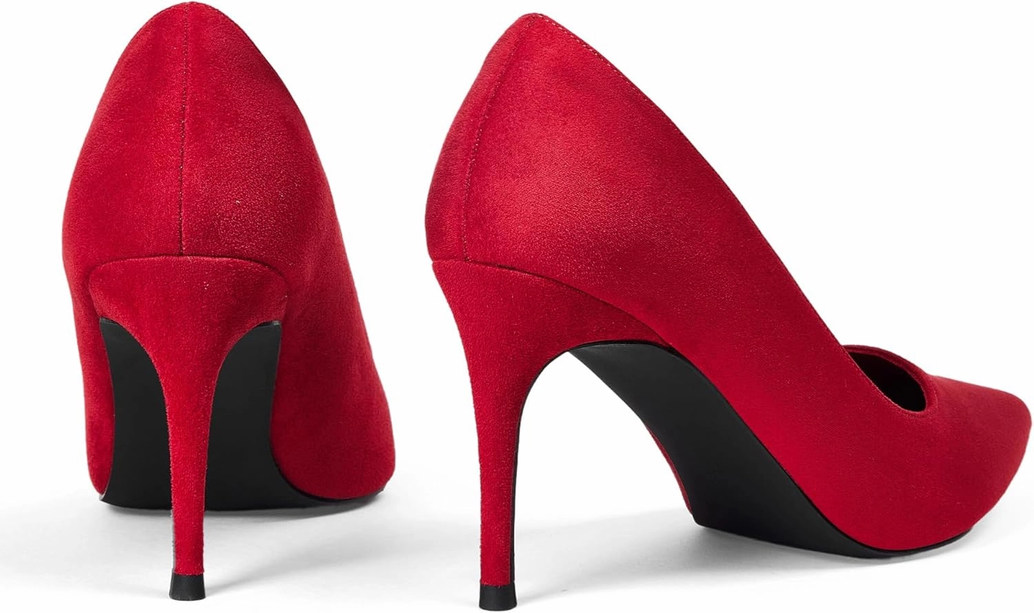 Elisabet Tang 3 in Classic Pointy Pull on Heeled Wedding Pumps - Comfortable Stiletto Closed Toe Dress Heels for Prom Work