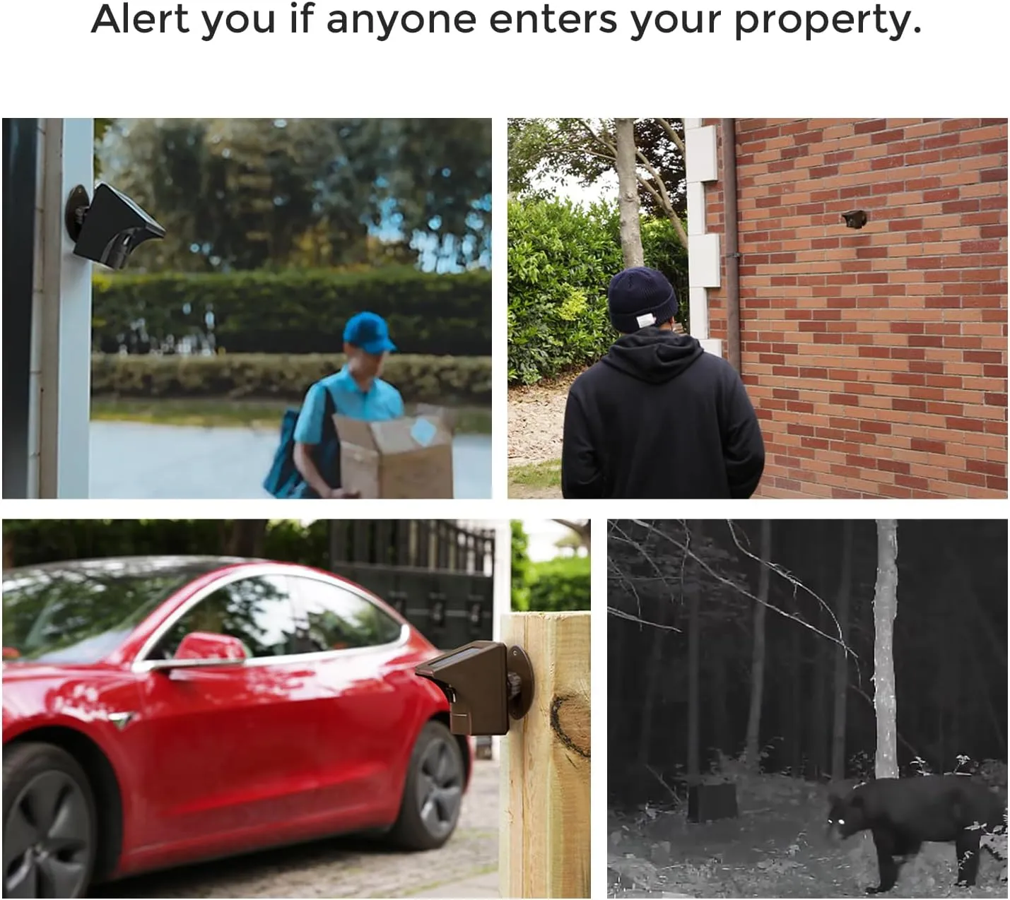 eMACROS Long Range Solar Wireless Driveway Alarm Outdoor Weather Resistant Motion Sensor & Detector-Security Alert System-Monitor & Protect Outside Property (only Sensor)