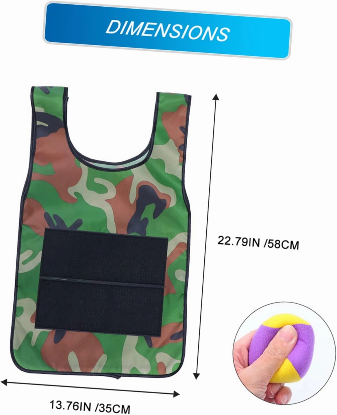 ERINGOGO 2 Sets Sticky Target Kids Tank Tops Sticky Ball Vest Athletic Tank Top Baseball Toys Outdoor Stick Ball