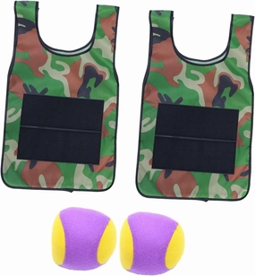 ERINGOGO 2 Sets Sticky Target Kids Tank Tops Sticky Ball Vest Athletic Tank Top Baseball Toys Outdoor Stick Ball