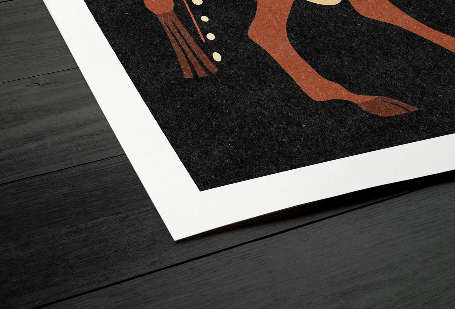 Europa – Art Print – Minimalist Mythology Poster | Bull and Goddess Illustration | Feminine Folk Wall Decor in Earth Tones | Modern Symbolic Art for Home or Studio (10 x 8.5)
