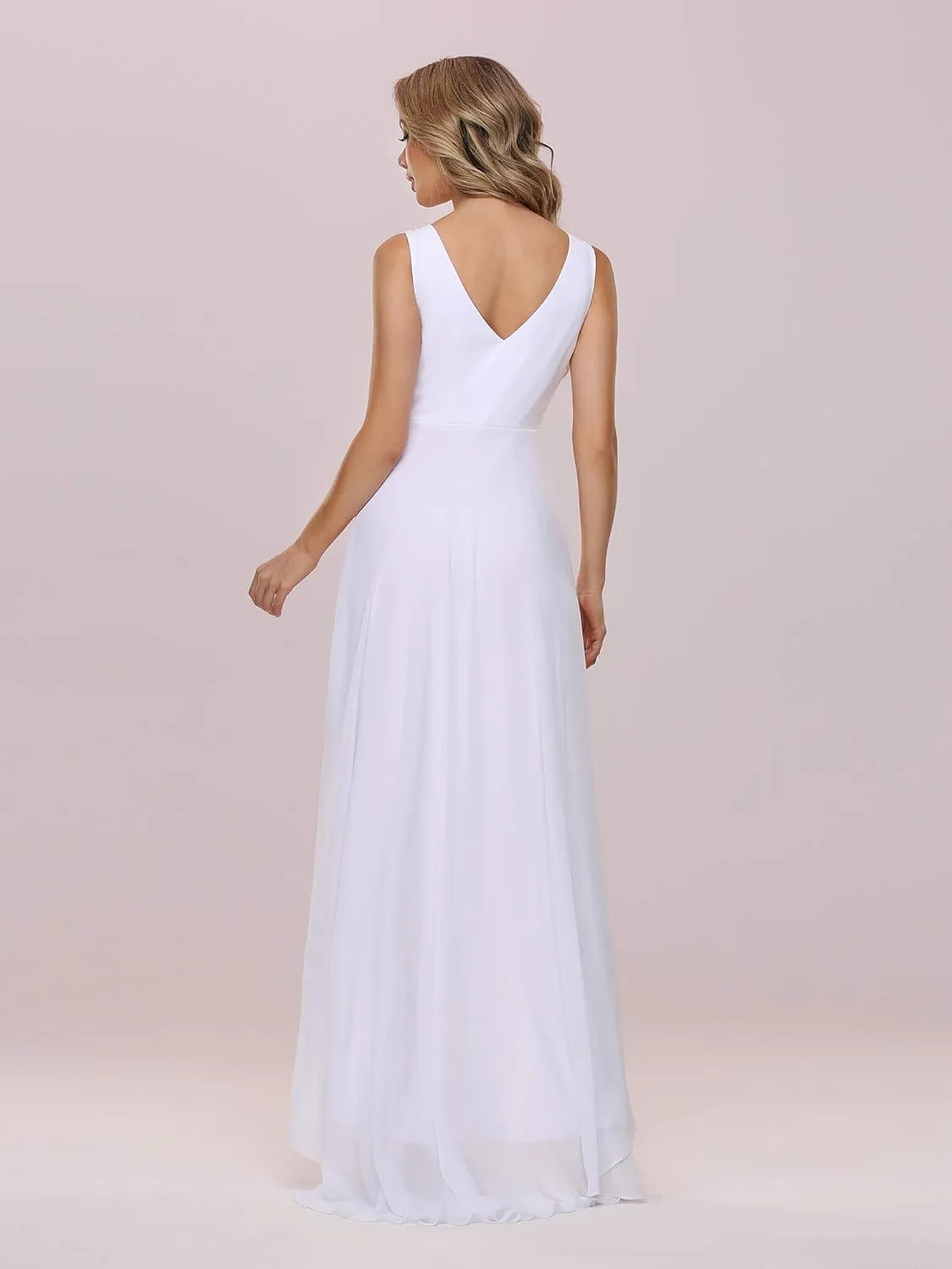 Ever-Pretty Women's High-Low Hemline Simple Chiffon Wedding Dress 9983-EH