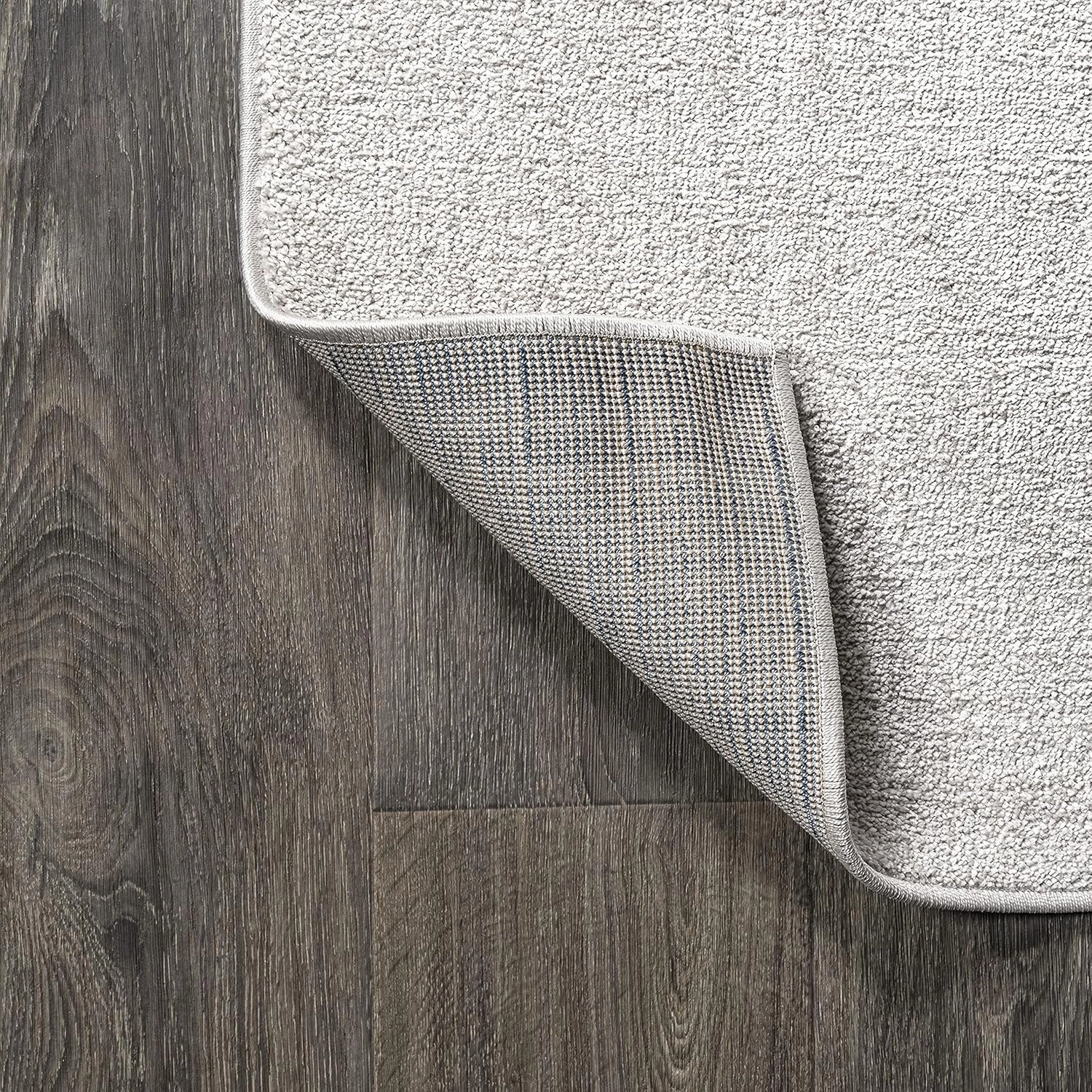 Eyely UES100D-5OV Supersoft Haze Solid Low-Pile Indoor Area Rug, Coastal, Bohemian, Minimalist, Classic, Casual for Bedroom,Kitchen,Living Room,Non Shedding,Easy-Washing, Ivory, 5 X 8 Oval