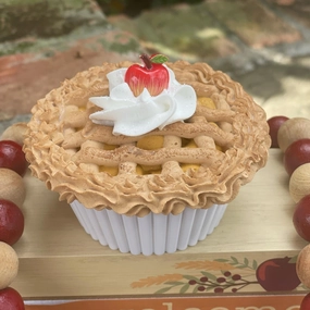 Fall/Harvest/Friendsgiving Mini Faux Feuit Pie/Tier Tray Decor/Hostess gift/Fake Bake
