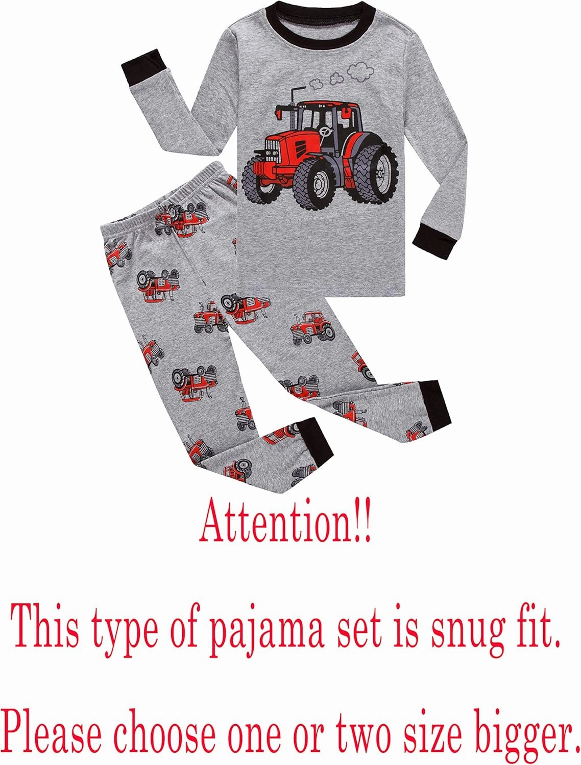 Family Feeling Little Big Boy Pajamas Sets 100% Cotton Pjs Kids Jammies