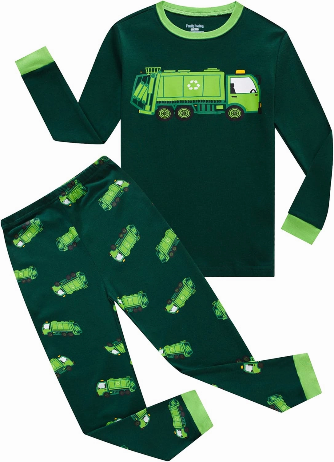 Family Feeling Little Boys Pajamas Sets 100% Cotton Long sleeve Pjs