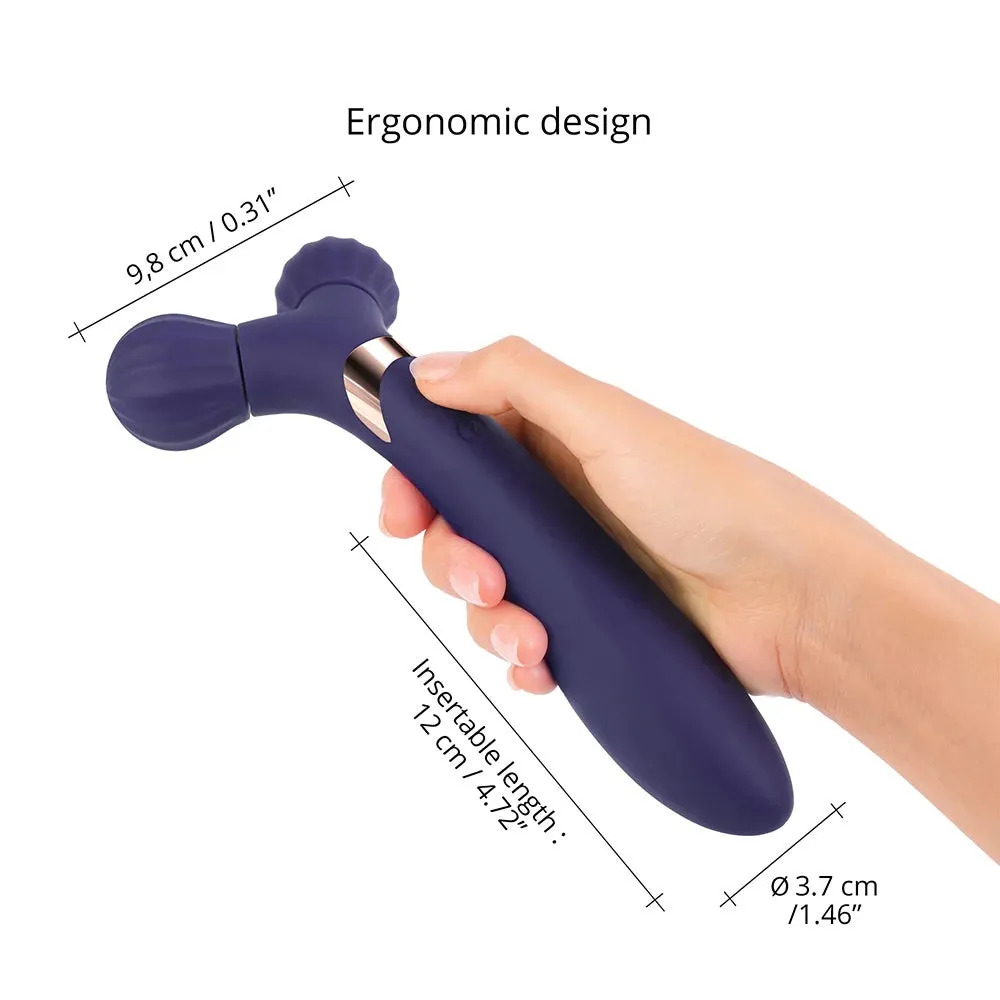 Fireball Midnight Indigo Dual Ended Silicone Body Massager & Vibrator