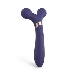 Fireball Midnight Indigo Dual Ended Silicone Body Massager & Vibrator