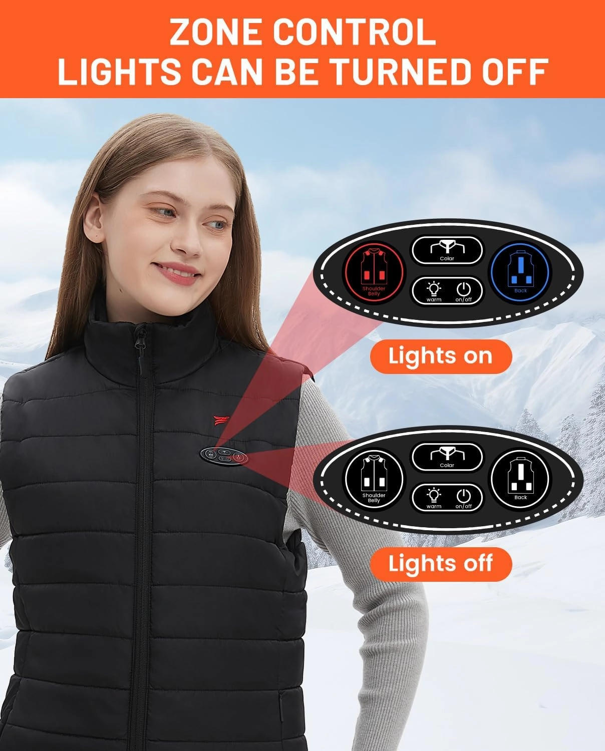 Flyhare Women's Heated Vest With Battery Pack, Warming Lightweight Vest for Hiking/Golfing
