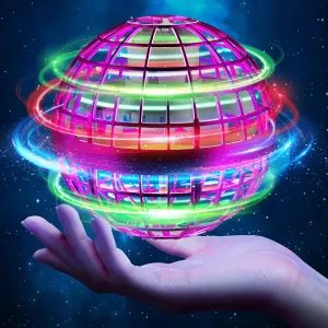 Flying Orb Ball 2024,Toys Soaring Hover Boomerang Spinner Hand Controlled Mini Drone Cosmic Globe Spinning Kids Adults Outdoor Fly Toy Birthday Gift Cool for Boys Girls 6 7 8 9 10  Year Old (Purple)