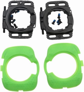 for 1 Pair Quick Release Cycling Shoes Cleats Self-Locking Pedal Aerodynamic for Wahoo for SpeedPlay for Zero (Green)
