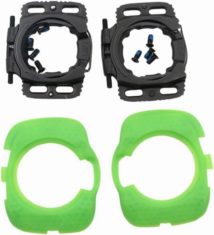 for 1 Pair Quick Release Cycling Shoes Cleats Self-Locking Pedal Aerodynamic for Wahoo for SpeedPlay for Zero (Green)