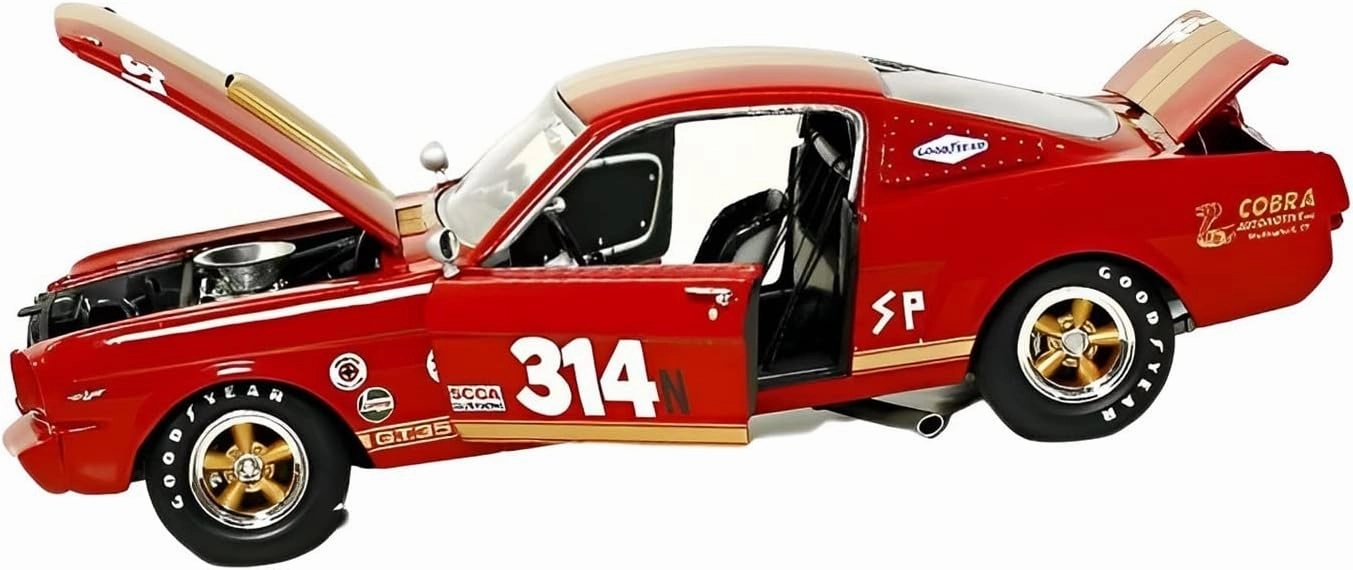 for Mustang Shelby GT350 H #314 1966 1 18 Limited Edition Resin Classic Car Model Souvenir Display Non-Remote App Controlled Toys
