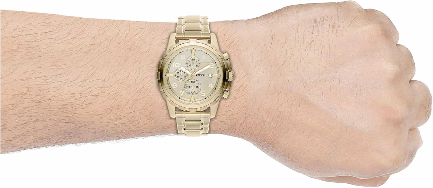 Fossil Men's Dean Quartz Stainless Steel Chronograph Watch