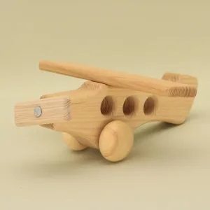 Free Shipping Eco-Friendly Handmade Natural Wooden Airplane FY01: Montessori and Waldorf Educational Influence, Sky Explorer Lotes Toys Baby Gift