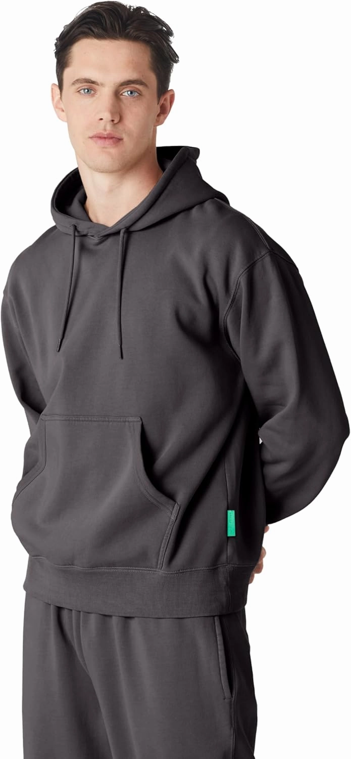 Future Planet Mens Globe Premium Fleece Lined Soft Cotton Pullover Hoodie Sweatshirt Loose Fit