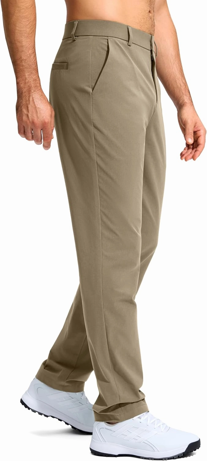 G Gradual Mens Golf Pants Stretch Dress Casual Pants 30"/32"/34" Lightweight Work Travel Slacks for Men with 4 Pockets