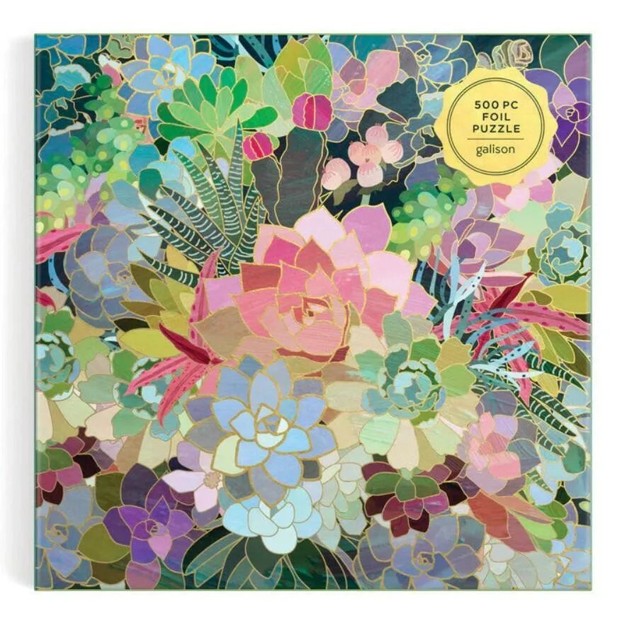 Galison | 500pc  Puzzle - Succulent Mosaic