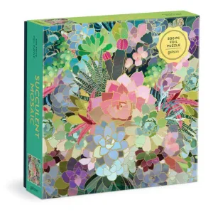 Galison | 500pc  Puzzle - Succulent Mosaic