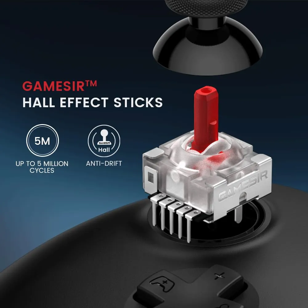 GameSir G7 HE Wired Xbox Controller, Officially Licensed Controller for Xbox Series X|S, Xbox One, Windows 10|11, PC, Video Game Controller with Hall Effect Sticks (Black)