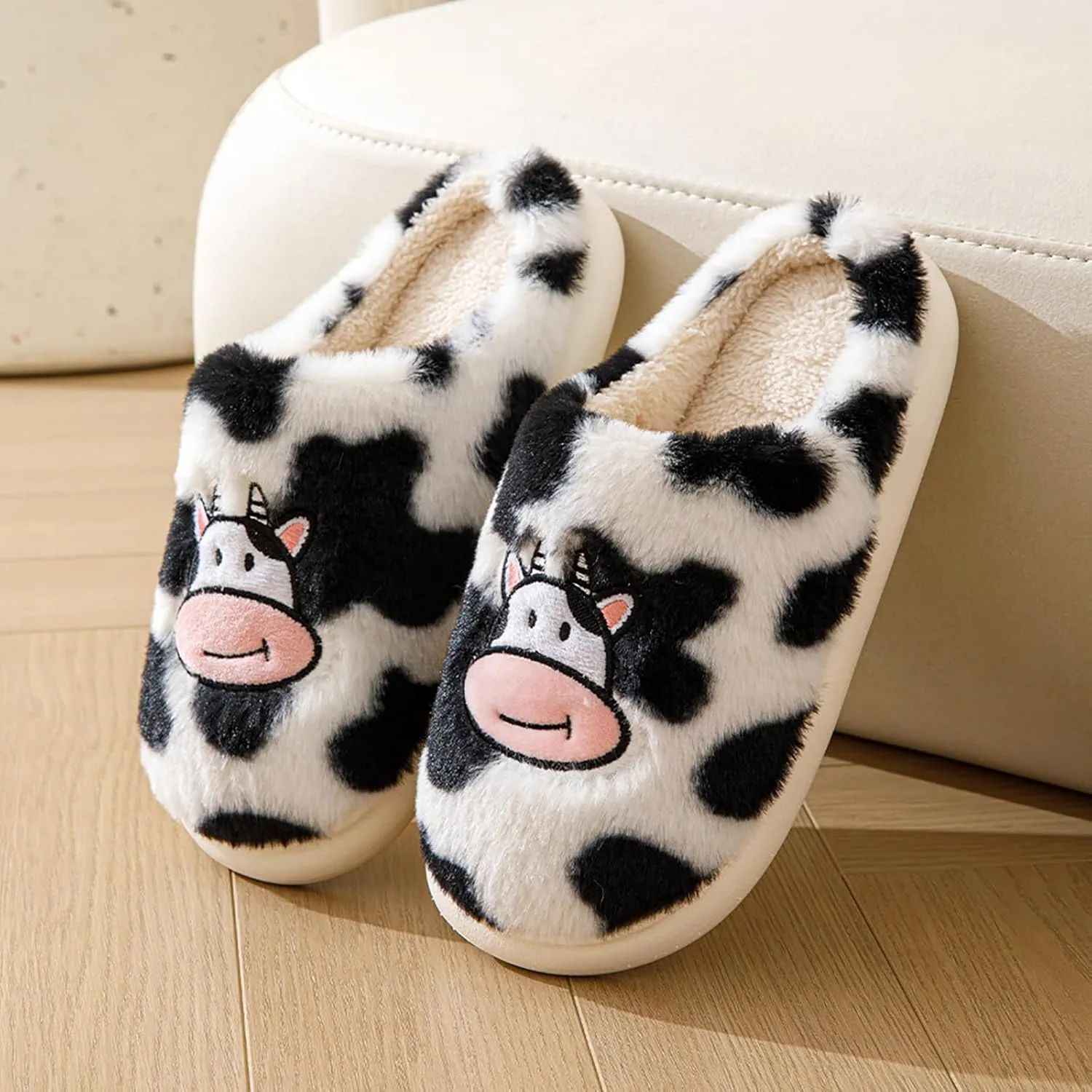 Gaolinci Cute Strawberry Slippers, Home Linen Slippers for Women