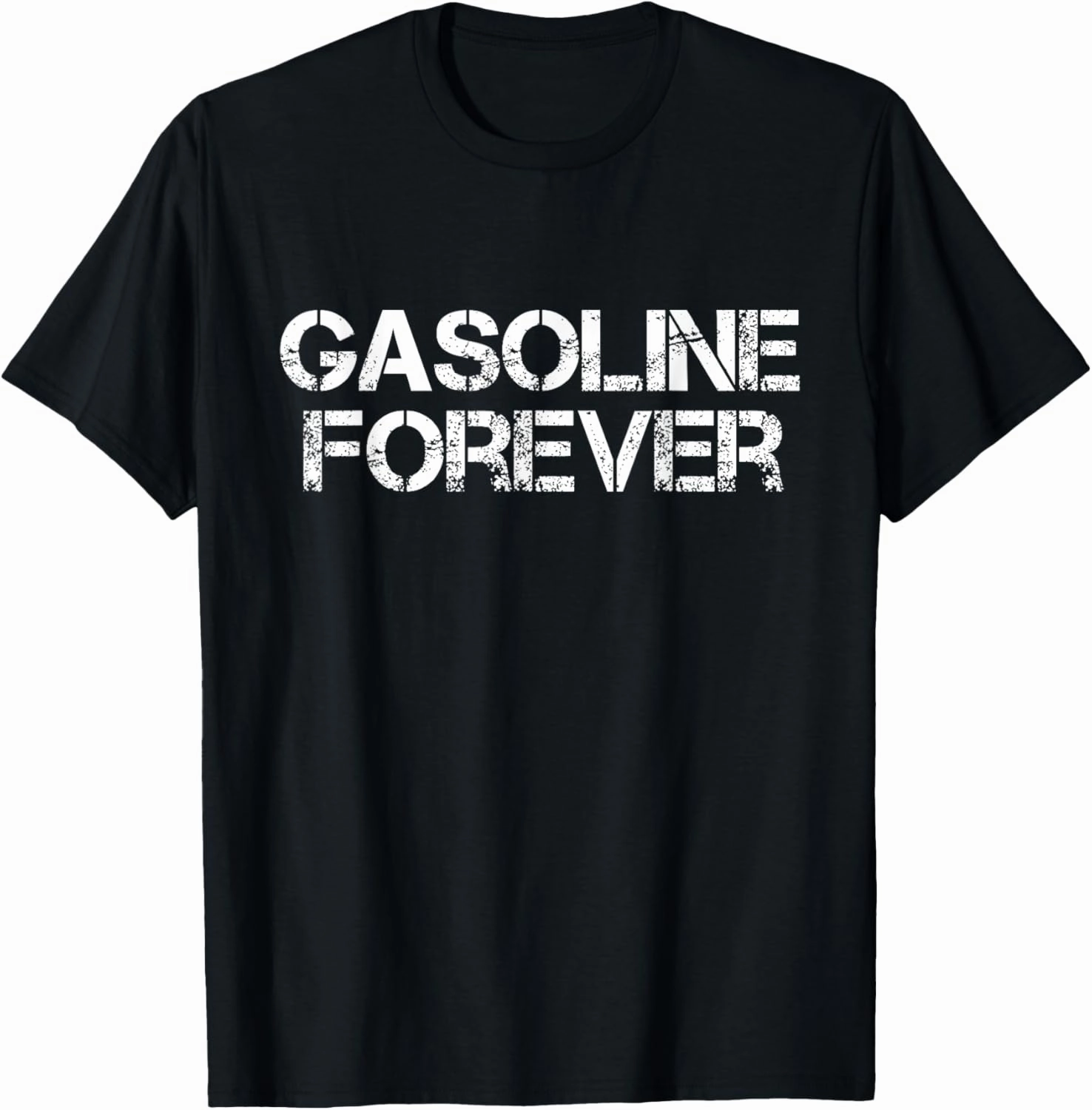 Gasoline Forever Vintage Funny Fuel Gas Cars Mechanic Garage T-Shirt