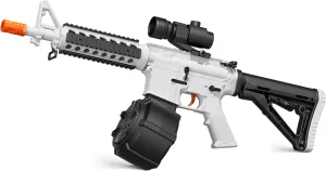 Gel Ball Blaster, M4A1 Splat Gun with Fully/Semi-Auto Safe Model, Electronic Splatter Ball Gun FPS 280 / 100  Foot Range,1500 Gel Ball Drum Magazine Capacity - for Outdoor Games & Toys - Ages 15 
