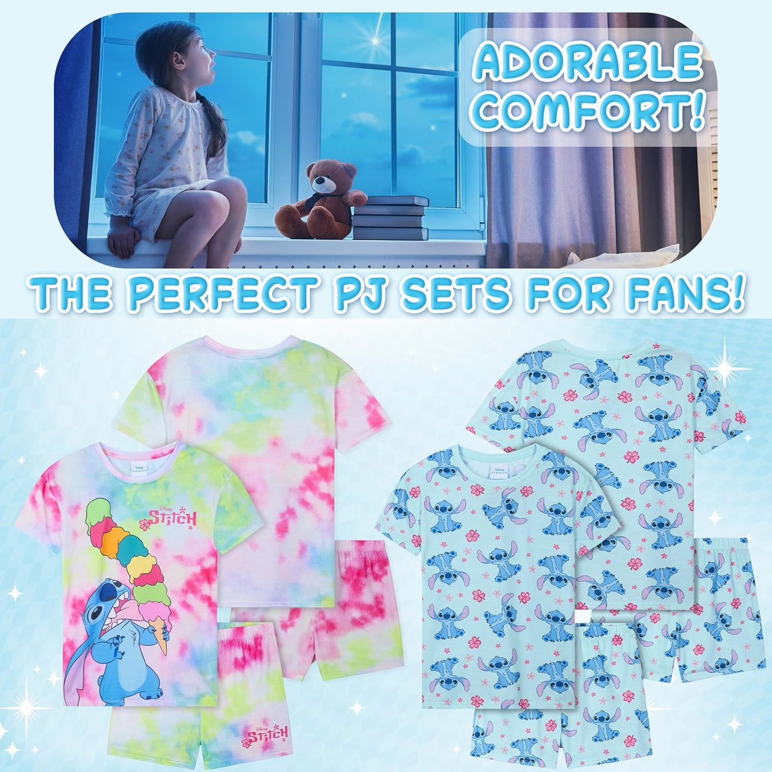 Get Trend Girls Pajamas Pack of 2 Cute PJs Teens Kids' Pajamas Girls' Sleepwear