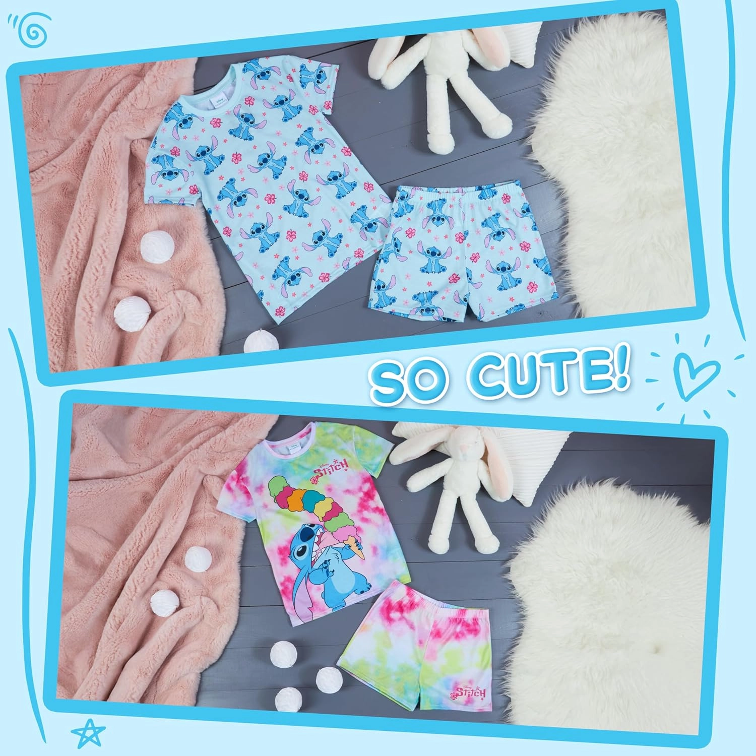 Get Trend Girls Pajamas Pack of 2 Cute PJs Teens Kids' Pajamas Girls' Sleepwear