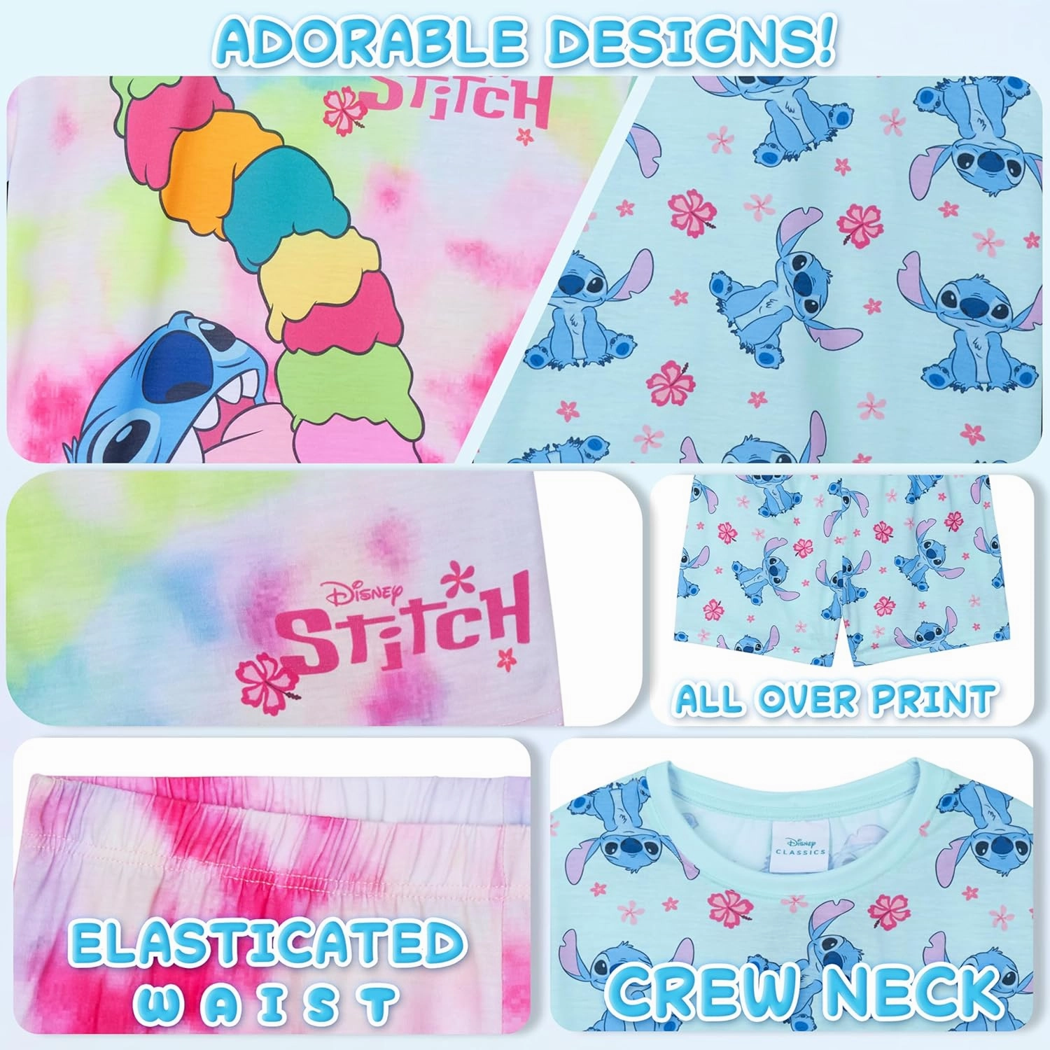 Get Trend Girls Pajamas Pack of 2 Cute PJs Teens Kids' Pajamas Girls' Sleepwear