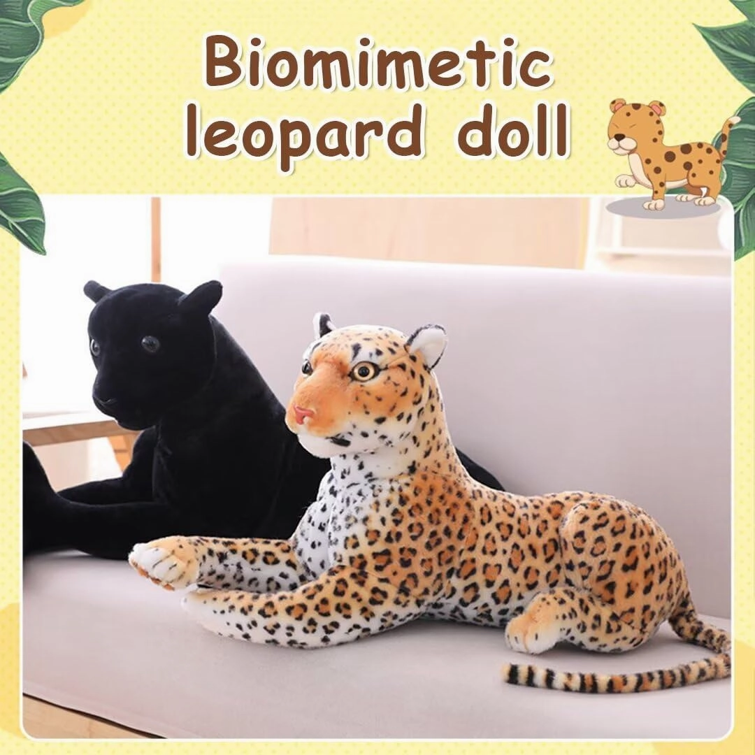 Giant Cheetah Stuffed Animal - Cheetah Plush Toy 27 Inch (Excluding Tail) - Large Leopard Stuffed Animal - Leopard Plush Toy