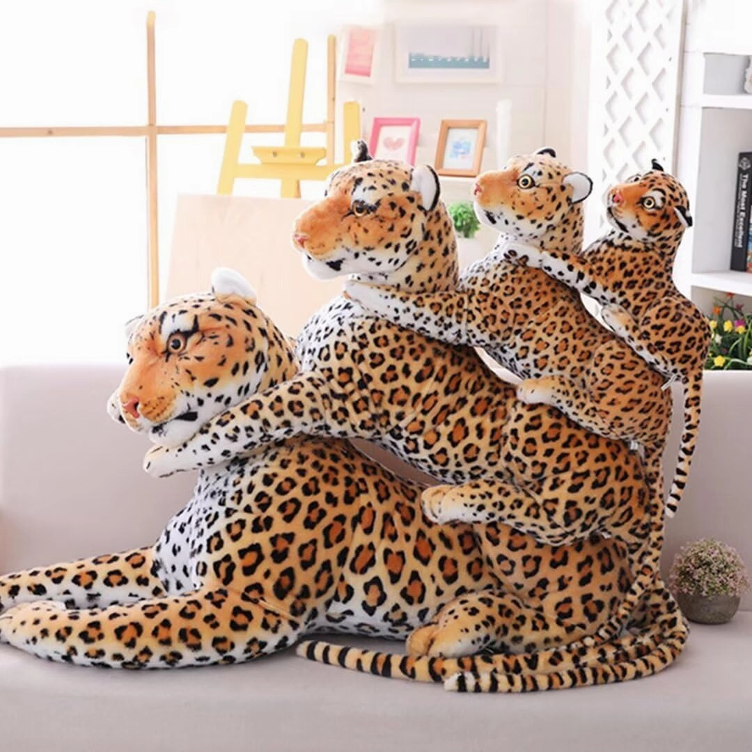 Giant Cheetah Stuffed Animal - Cheetah Plush Toy 27 Inch (Excluding Tail) - Large Leopard Stuffed Animal - Leopard Plush Toy