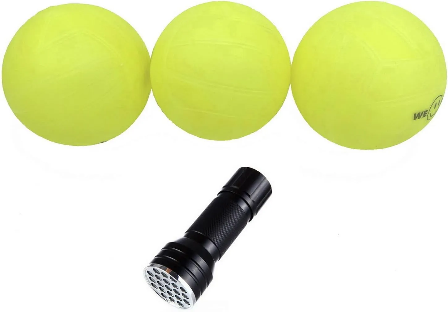 Glow in The Dark Spike Replacement Balls, Roundnet Game Balls - Play at Night, Light Up for 20~30 Minutes