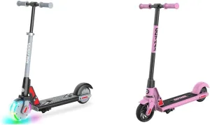 Gotrax GKS Lumios Electric Scooter for Kids 6-12, Thumb-Button Control, 150W Motor and 6" LED Front Wheel Kick Scooter, Up to 6.25 Miles and 7.5mph, UL Certified Kids Electric Scooter