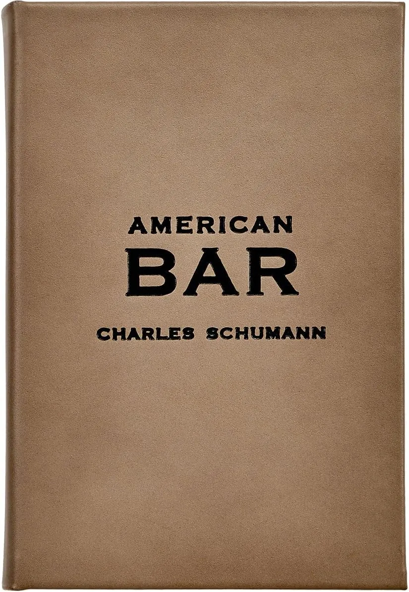 Graphic image The American Bar - The Artistry of Mixing Drinks Hardcover, Bartending Tips and Mixology Recipes, Handbound Bonded Leather - Made In The USA