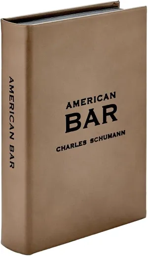 Graphic image The American Bar - The Artistry of Mixing Drinks Hardcover, Bartending Tips and Mixology Recipes, Handbound Bonded Leather - Made In The USA