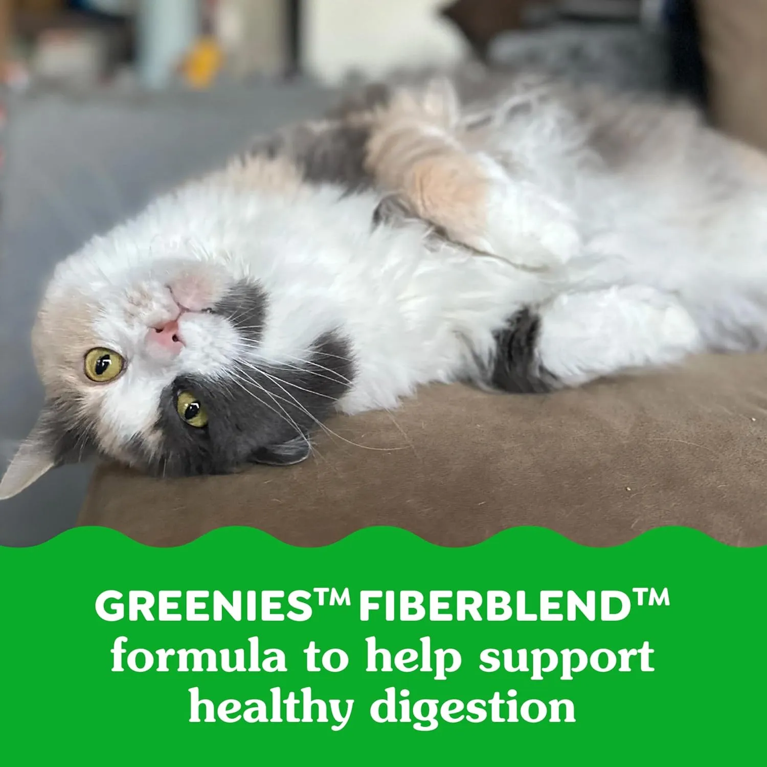 Greenies Feline Smartbites Healthy Indoor Natural Treats for Cats, Tuna Flavor, 16 oz. Tub