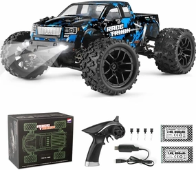HAIBOXING RC Cars 1/18 Scale 4WD Off-Road Monster Trucks with 36 KM/H High Speed, 2.4 GHz Remote-Controlled Electric All Terrain Waterproof Vehicles with Rechargeable Battery for Kids and Adults RTR