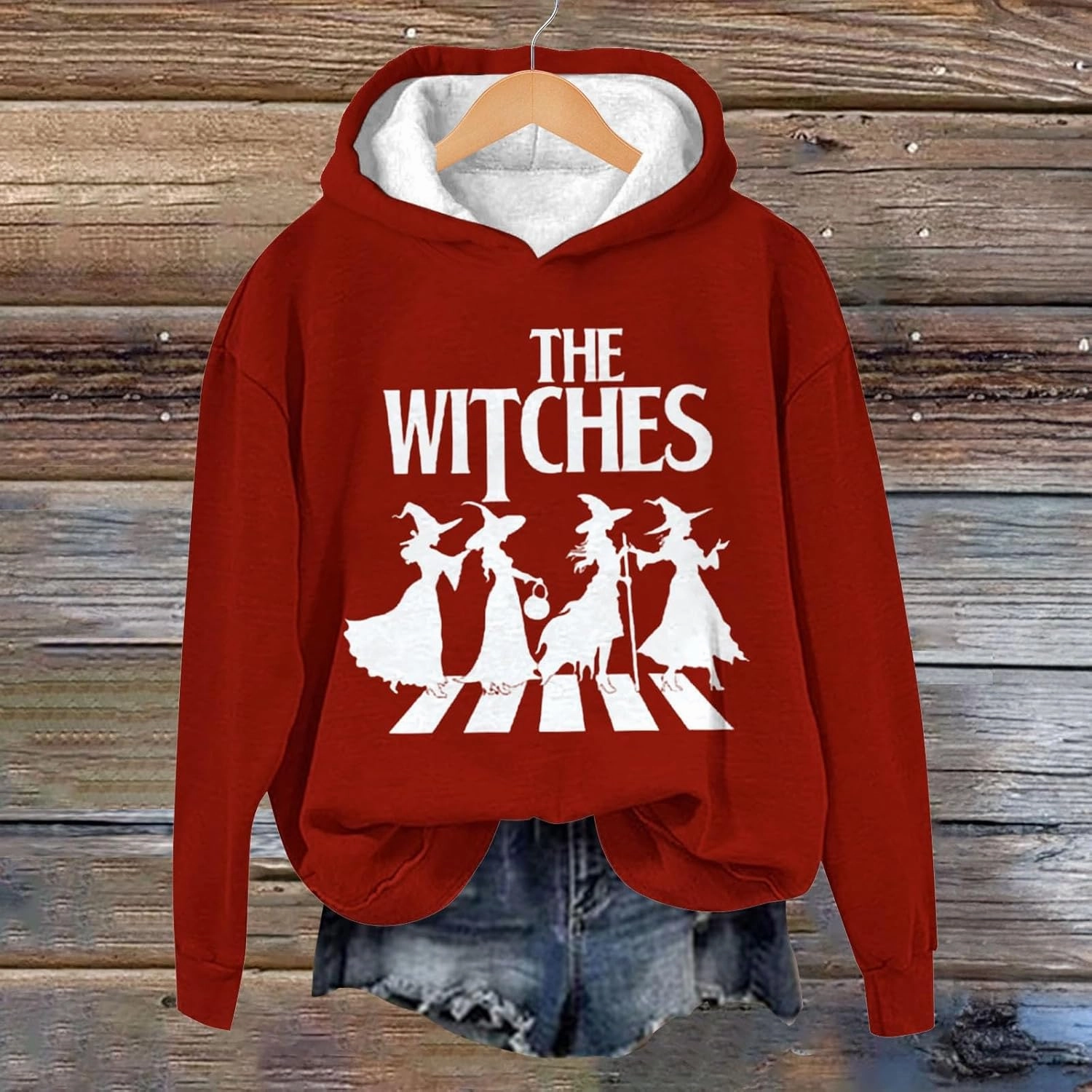 Halloween spooky Sweatshirts Women's Fashion Casual Letter Halloween Printed Round Halloween Cute Crewneck