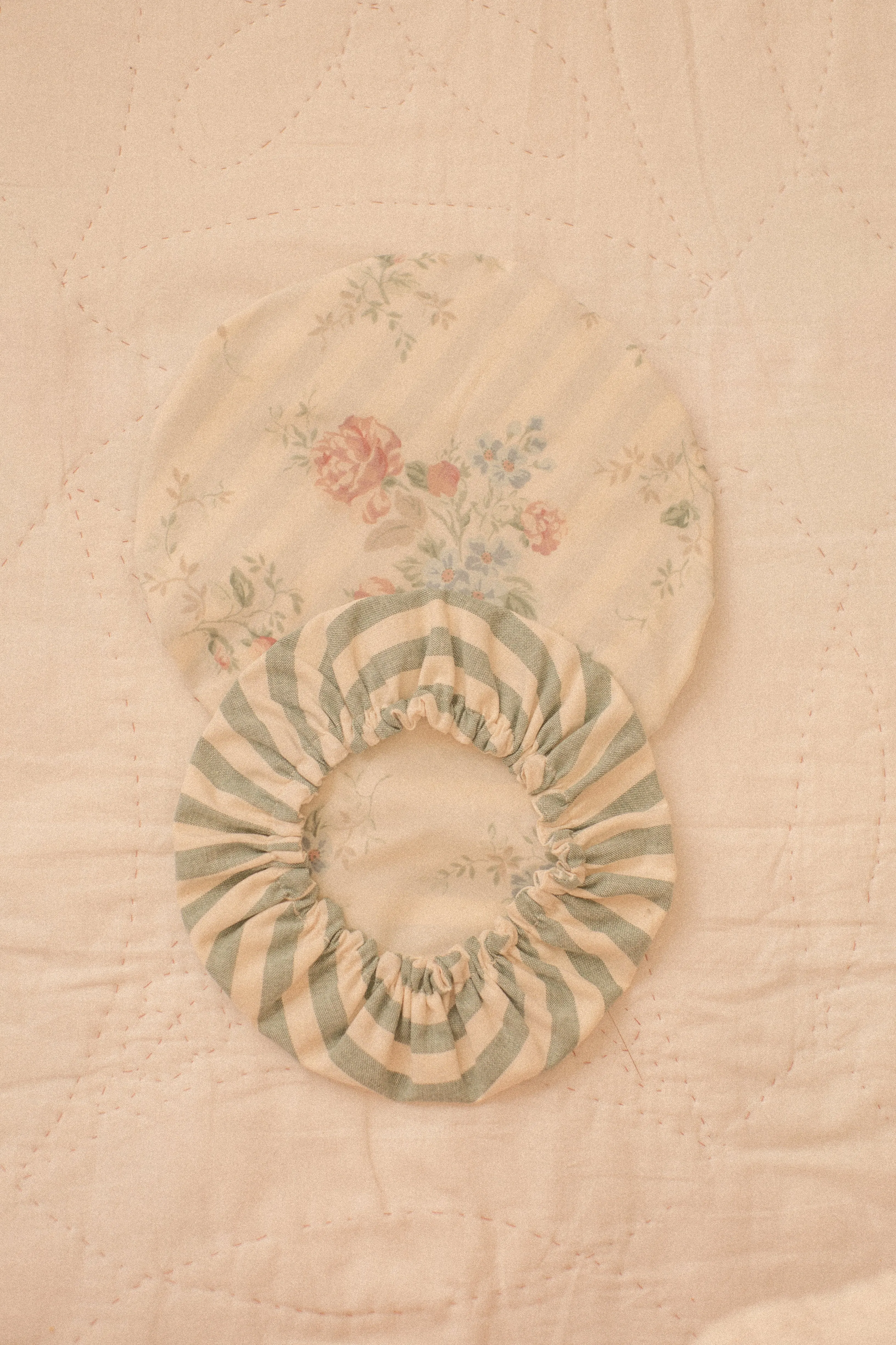 Handmade reusable bowl cover set - cottage bloom
